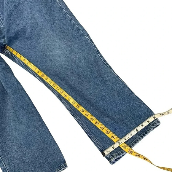 L.L. Bean Vintage Comfort Waist Straight Leg Denim Blue Jeans 40 X29 Medium Wash - Picture 15 of 16